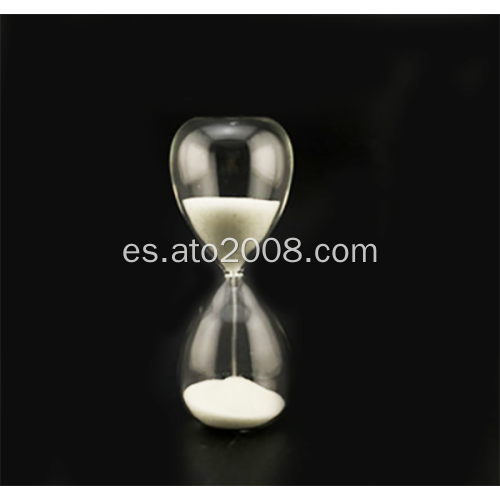 Reloj de arena de borosilicato transparente